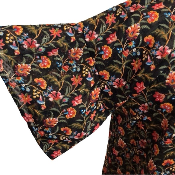 Loft Petite Floral Tie Back Blouse NEW - Picture 8 of 10